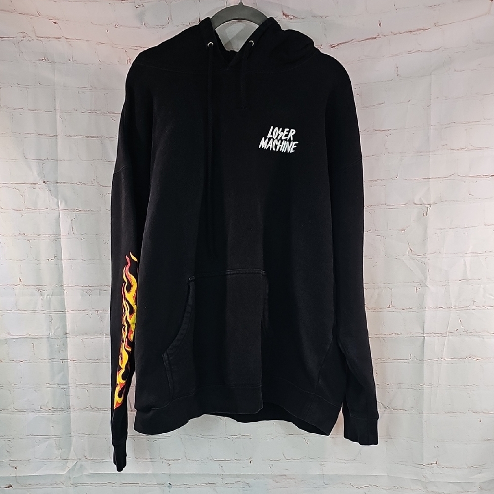 Loser Machine Sweatshirt Hoodie Sz XL Pit to pit  25"  Heavyweight   B39